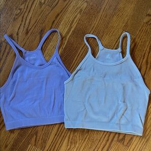 Set of Two Ribbed Tank Tops